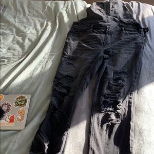 Black American Eagle overalls